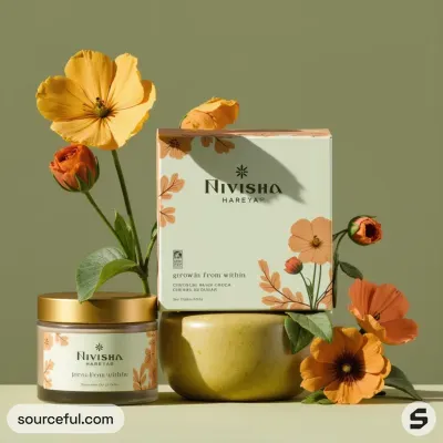 AI-Generated packaging for Cosmetics glass jar in the Haircare Products industry