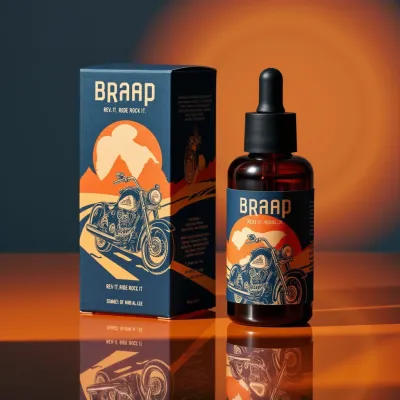 AI-Generated Dropper bottle packaging for Beauty and Personal Care