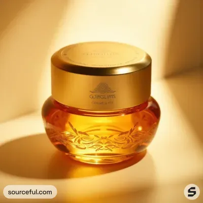 AI-Generated packaging for Food glass jar in the Beauty and Personal Care industry