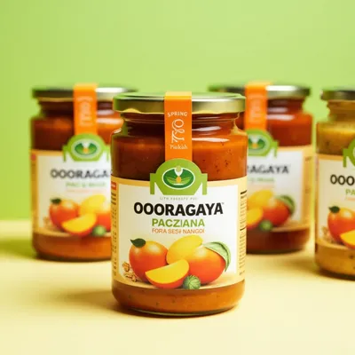 AI-Generated packaging for Food glass jar