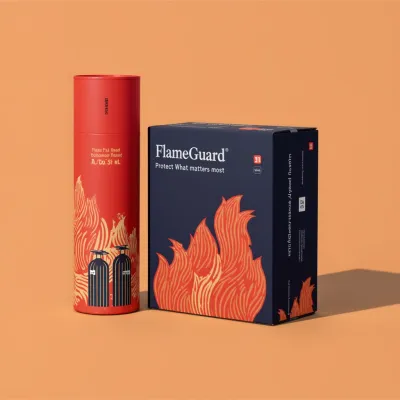 AI-Generated black shipping box packaging