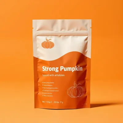 AI-Generated brown food pouch packaging