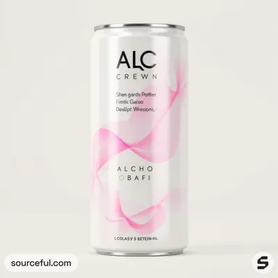 AI-Generated packaging for Drinks can in the Alcoholic Beverages industry