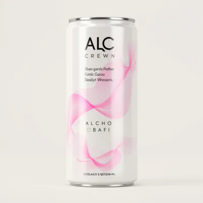 AI-Generated packaging for Drinks can in the Alcoholic Beverages industry