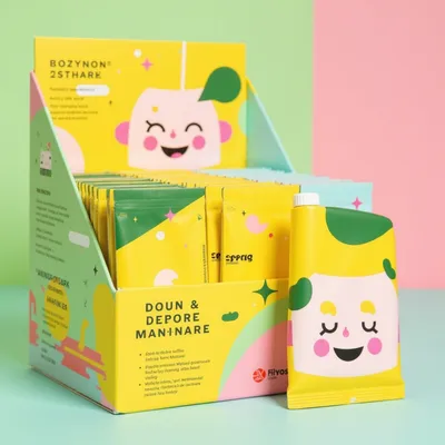 AI-Generated packaging for Shelf display box