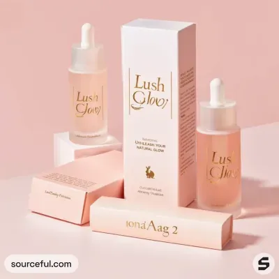 AI-Generated packaging for Dropper bottle in the Beauty and Personal Care industry