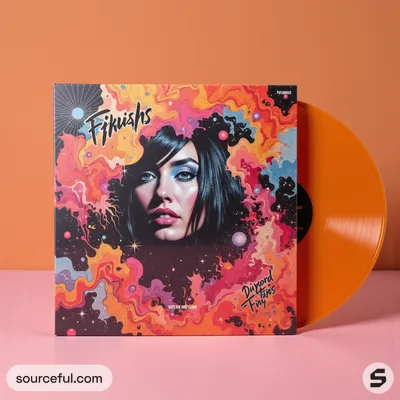 AI-Generated packaging for Vinyl album cover