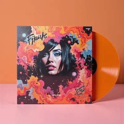 AI-Generated packaging for Vinyl album cover
