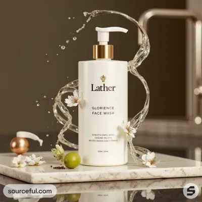 AI-Generated packaging for Pump bottle in the Beauty and Personal Care industry