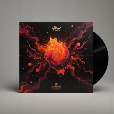 AI-Generated packaging for Vinyl album cover