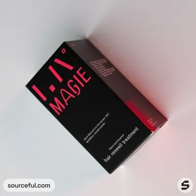 AI-Generated packaging for Carton box in the Haircare Products industry
