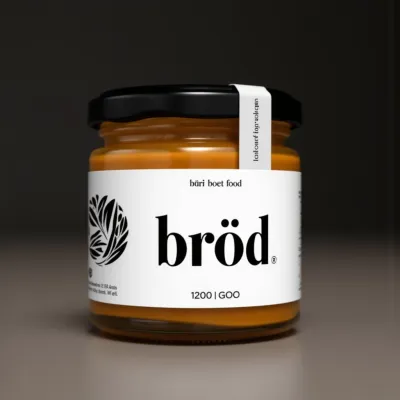 AI-Generated packaging for Food glass jar