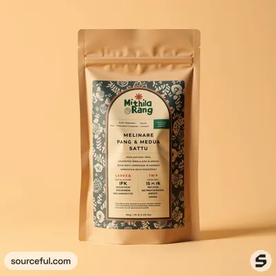 AI-Generated packaging for Food pouch in the Packaged Foods industry