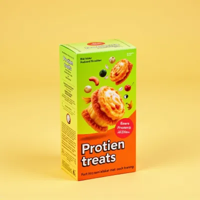 AI-Generated packaging for Carton box in the Food and Snacks industry