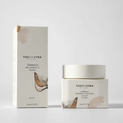 AI-Generated packaging for Cosmetics glass jar