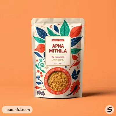 AI-Generated packaging for Food pouch in the Food and Snacks industry
