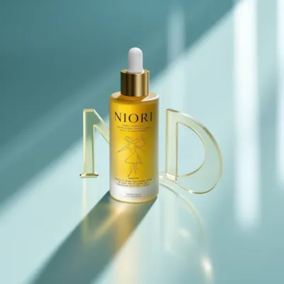 AI-Generated packaging for Dropper bottle in the Beauty and Personal Care industry