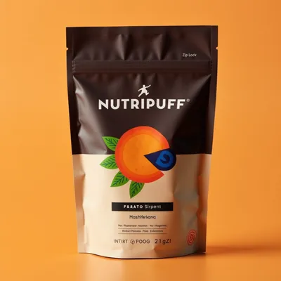 AI-Generated Food pouch packaging for Food and Snacks