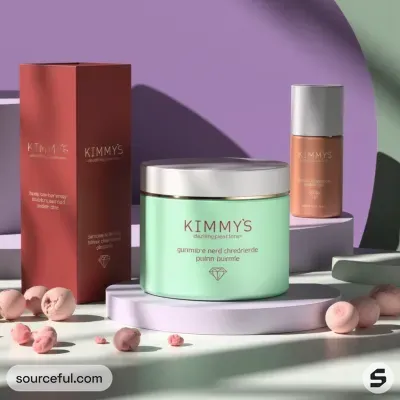 AI-Generated packaging for Cosmetics glass jar in the Beauty and Personal Care industry