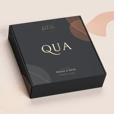 AI-Generated black mailer box packaging