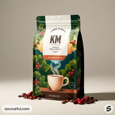 AI-Generated packaging for Food pouch in the Food and Snacks industry