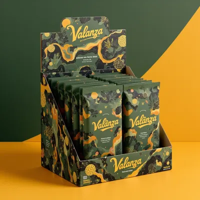 AI-Generated packaging for Shelf display box