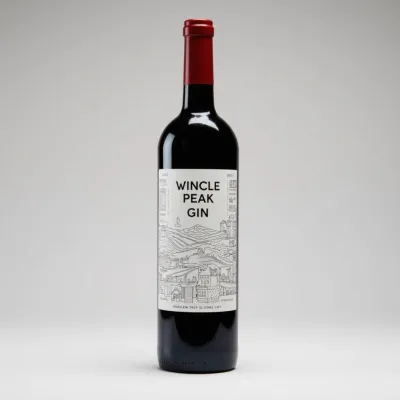 AI-Generated packaging for Bordeaux wine bottle