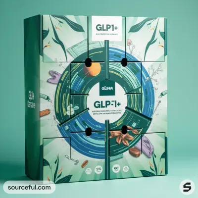 AI-Generated packaging for Advent calendar in the Food and Snacks industry