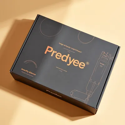 AI-Generated black mailer box packaging