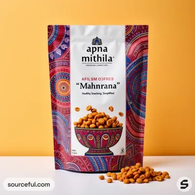 AI-Generated packaging for Food pouch in the Food and Snacks industry