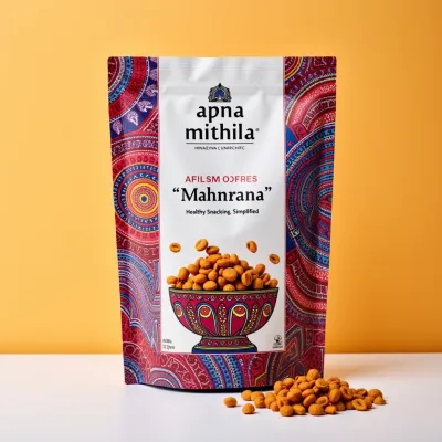 AI-Generated packaging for Food pouch in the Food and Snacks industry