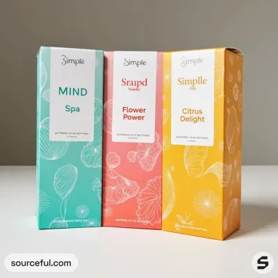 AI-Generated packaging for Perfume bottle in the Health and Wellness industry