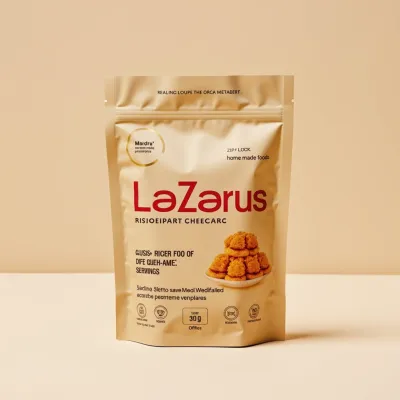 AI-Generated Food pouch packaging for Food and Snacks