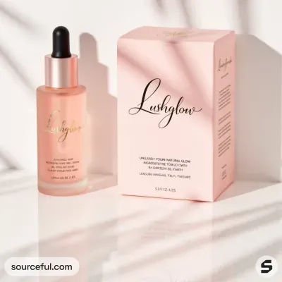 AI-Generated packaging for Dropper bottle in the Beauty and Personal Care industry