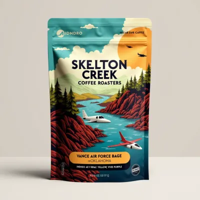 AI-Generated bold food pouch packaging