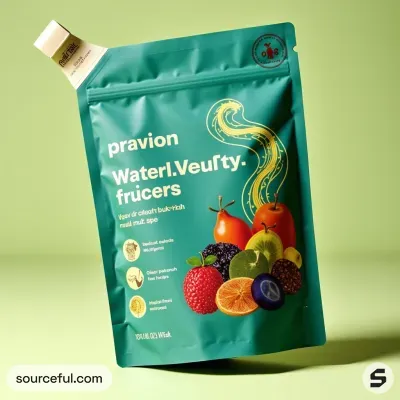AI-Generated illustrative food pouch packaging
