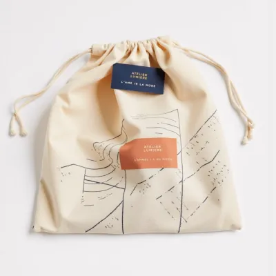 AI-Generated packaging for Drawstring bag