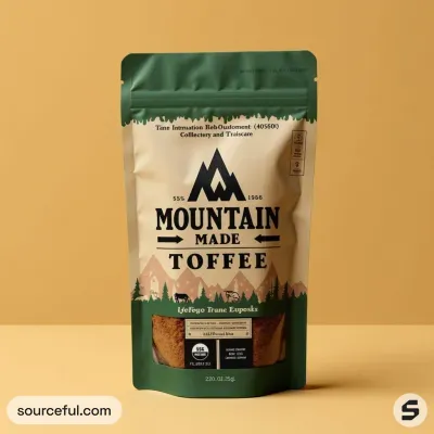 AI-Generated illustrative food pouch packaging