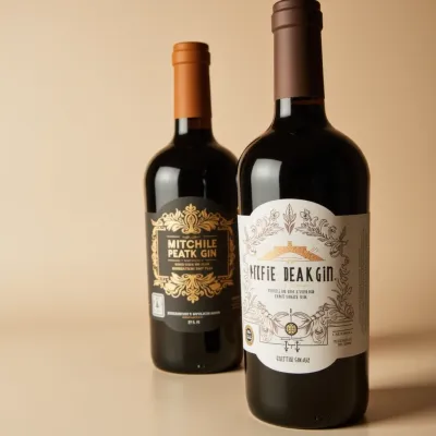 AI-Generated packaging for Bordeaux wine bottle in the Alcoholic Beverages industry