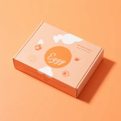 AI-Generated white mailer box packaging