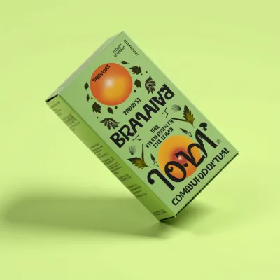 AI-Generated black carton box packaging