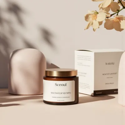 AI-Generated packaging for Cosmetics glass jar