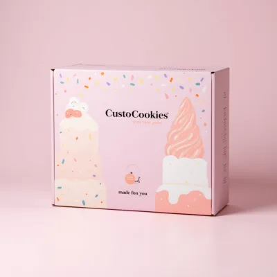 AI-Generated white mailer box packaging