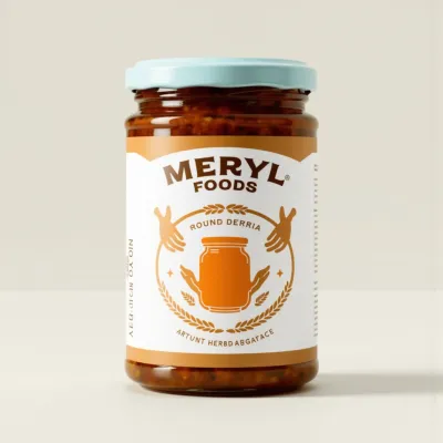 AI-Generated packaging for Food glass jar