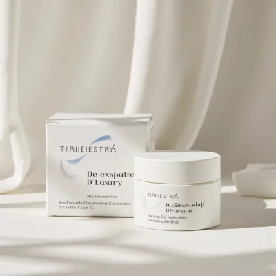 AI-Generated packaging for Cosmetics glass jar