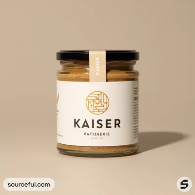 AI-Generated packaging for Food glass jar