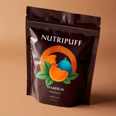 AI-Generated Food pouch packaging for Food and Snacks