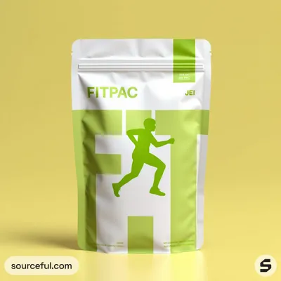 AI-Generated packaging for Food pouch in the Health and Wellness industry