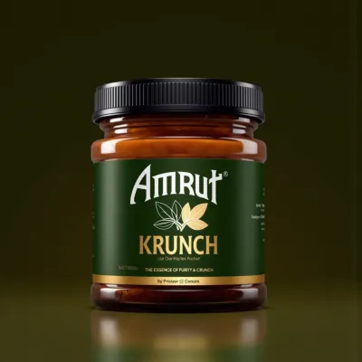 AI-Generated packaging for Food glass jar