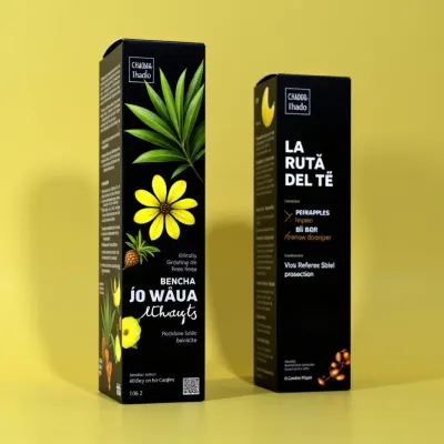 AI-Generated luxury carton box packaging